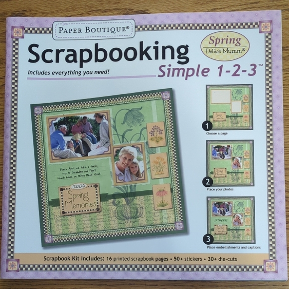 Set of 5 Scrapbooking Kits and Project Book - Picture 3 of 10